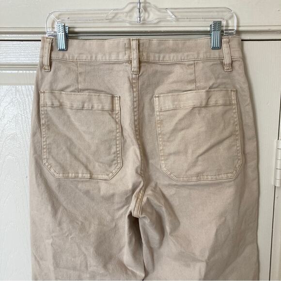 J.Crew Garment Dyed Slim Wide Leg Jeans Size 29 Sand - Picture 4 of 15